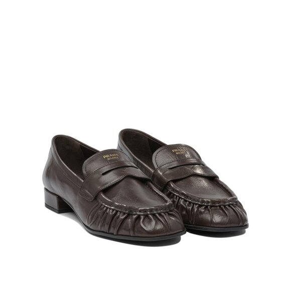 Prada Leather Loafers IT 38.5 Women - Picture 2 of 5